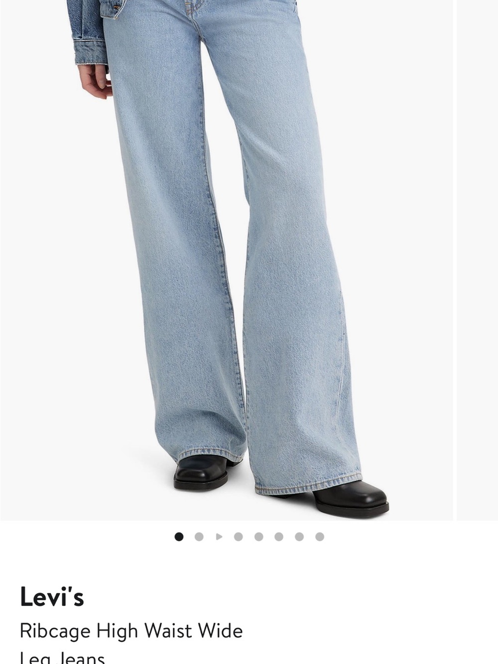 Levi's Light Blue Wide Leg Jeans
